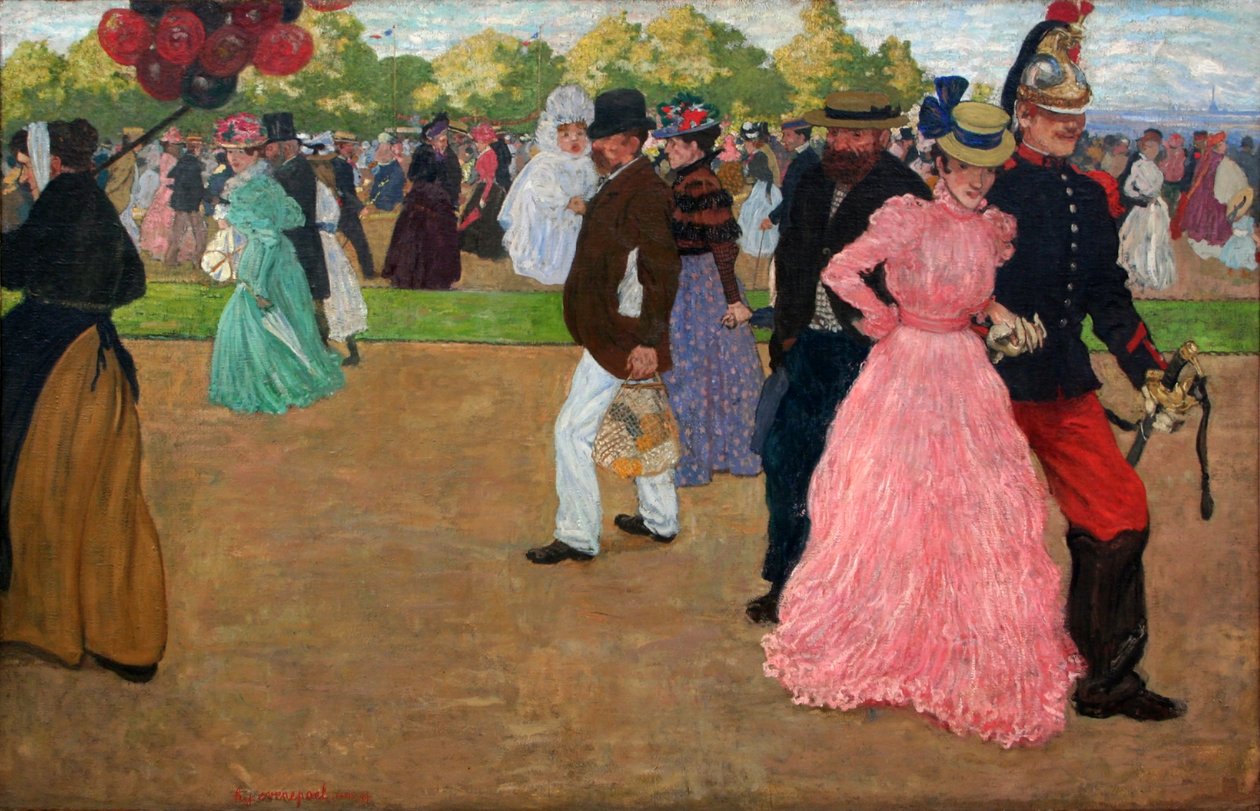 Søndagstur i Bois de Boulogne af Henri Evenepoel