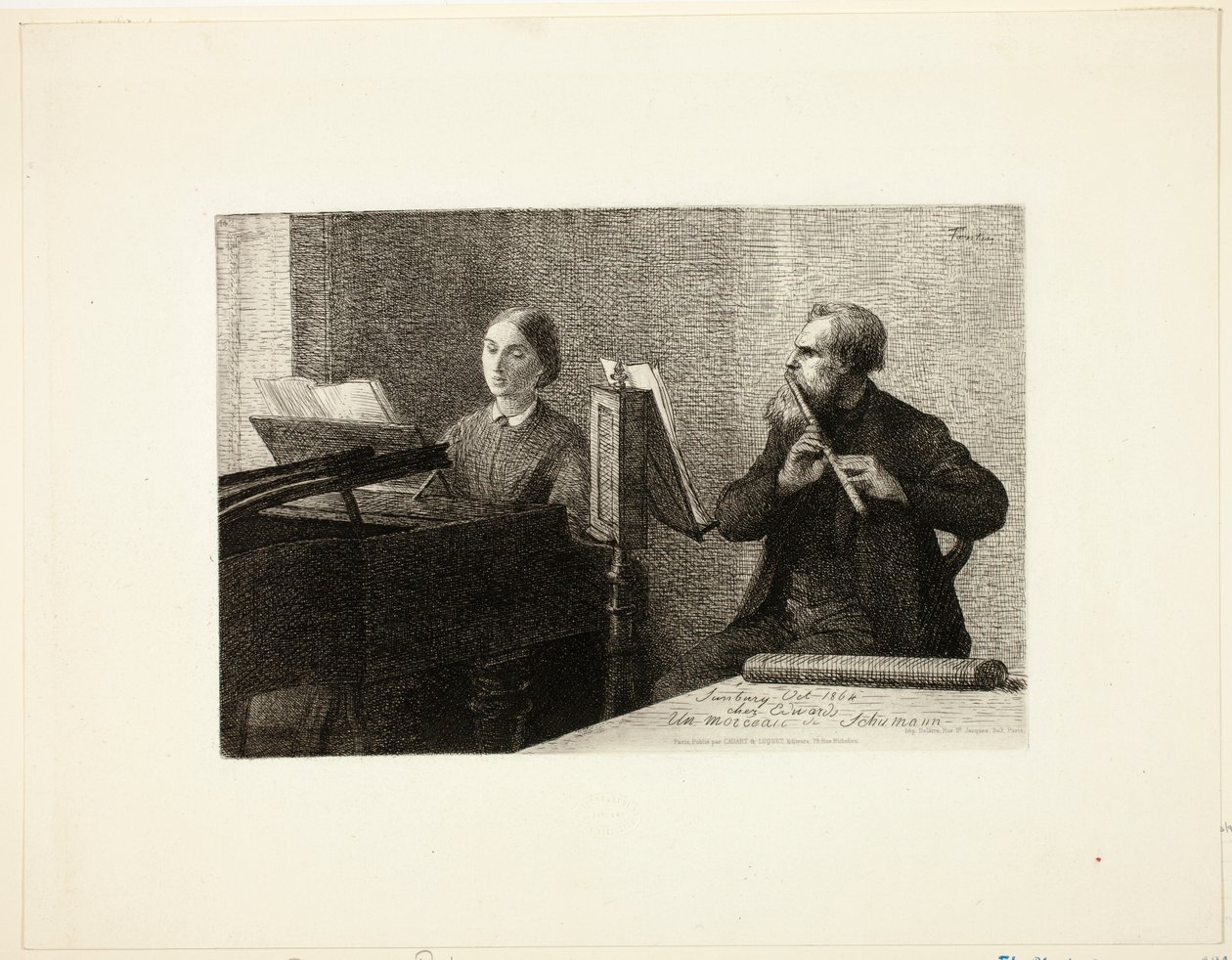 Et stykke af Schumann af Henri Fantin-Latour