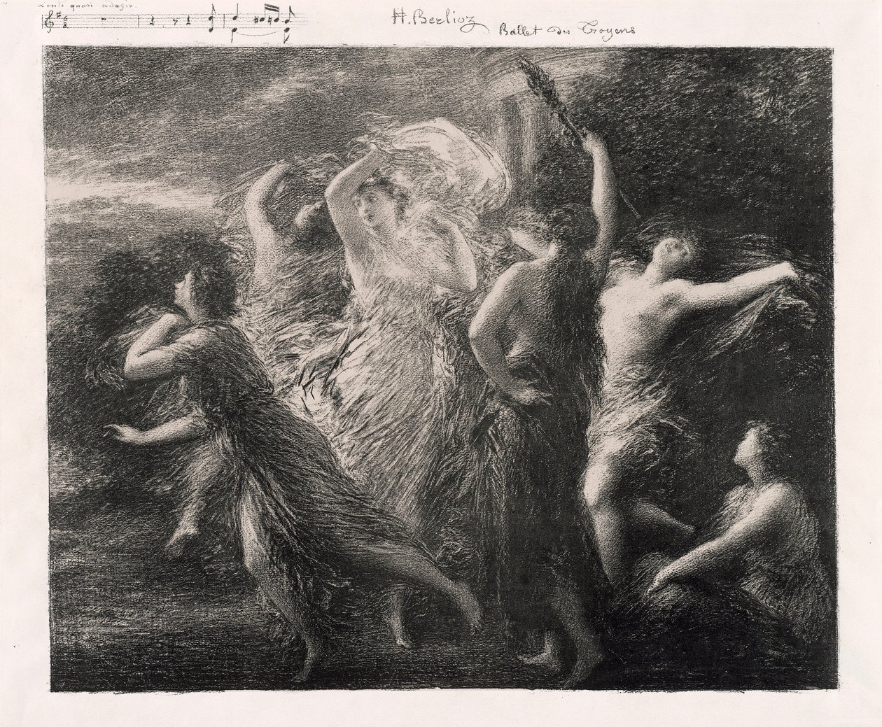 Trojanernes dans af Henri Fantin-Latour