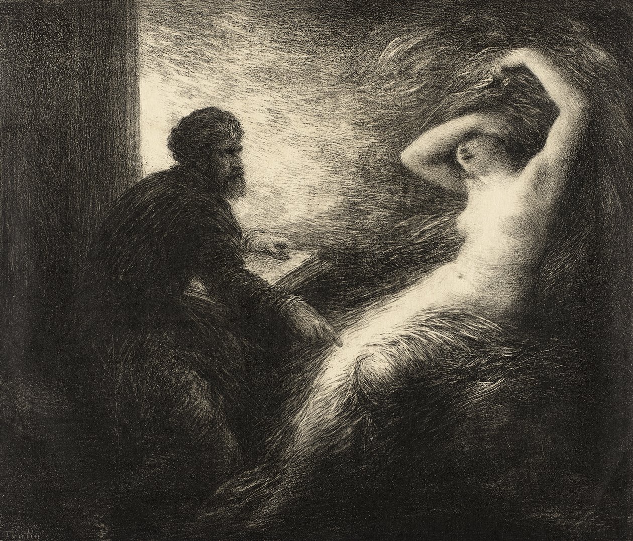 Fremmaning af Kundry af Henri Fantin-Latour