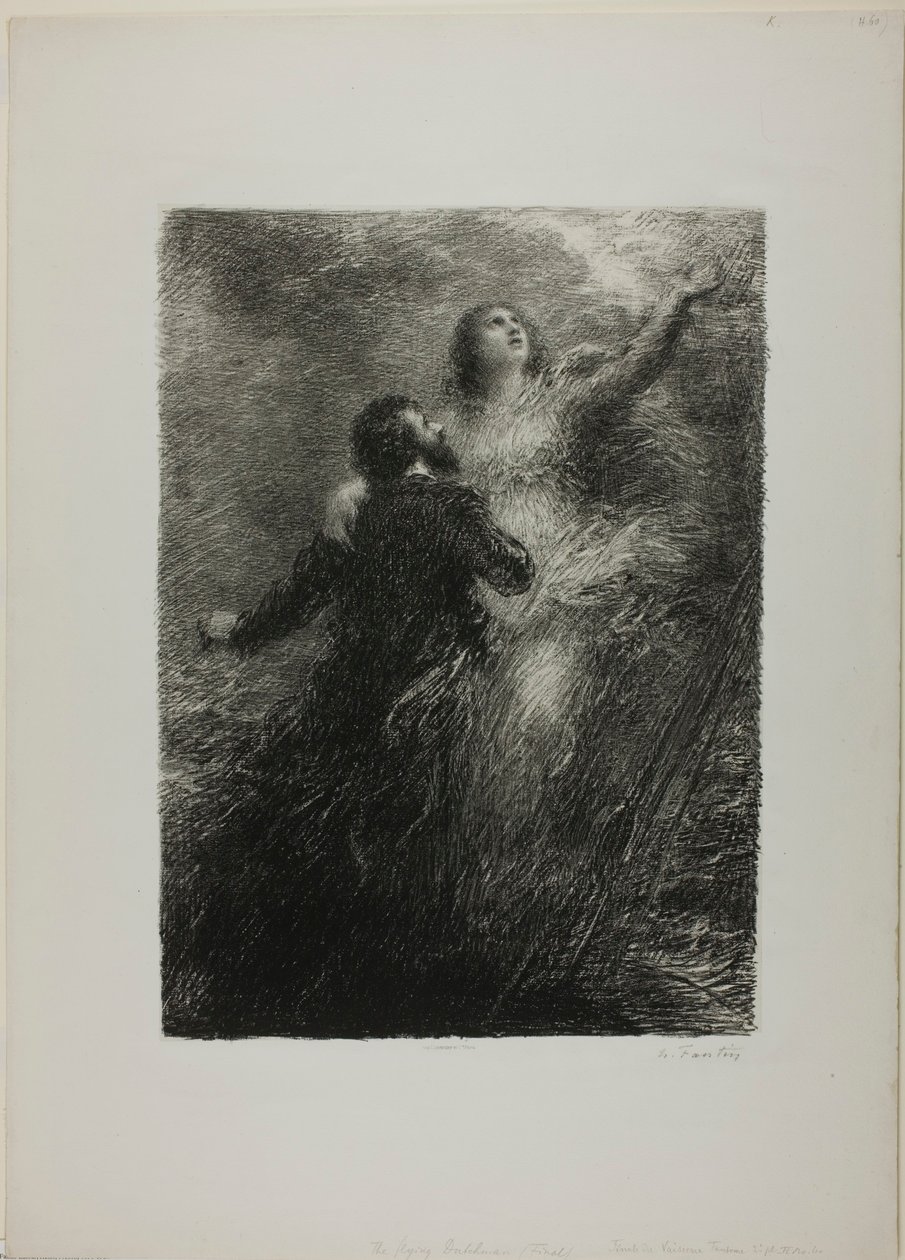 Finale af den flyvende hollænder, anden plade af Henri Fantin-Latour