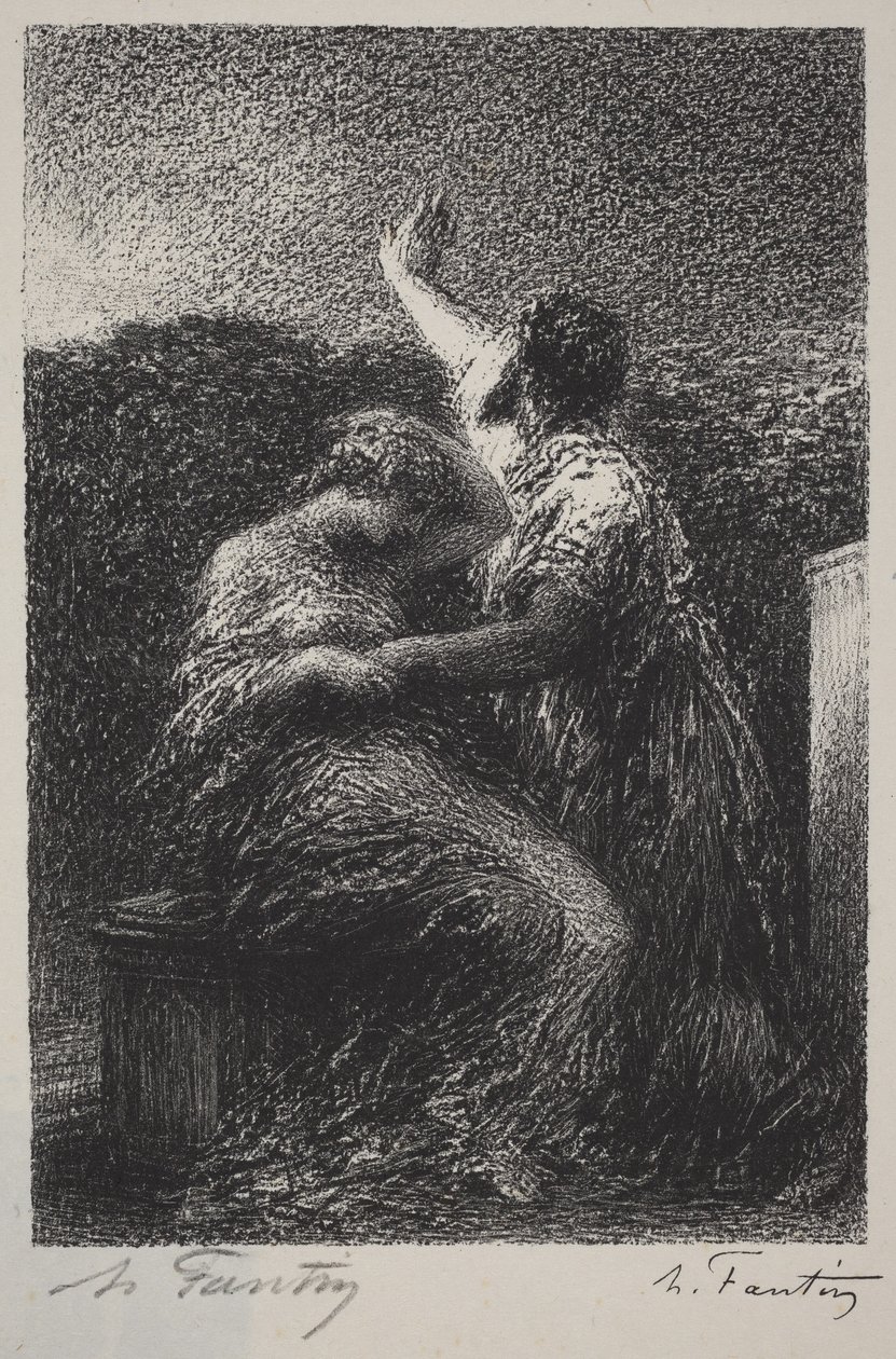 Troldmanden Balthazar og Fatime af Henri Fantin-Latour