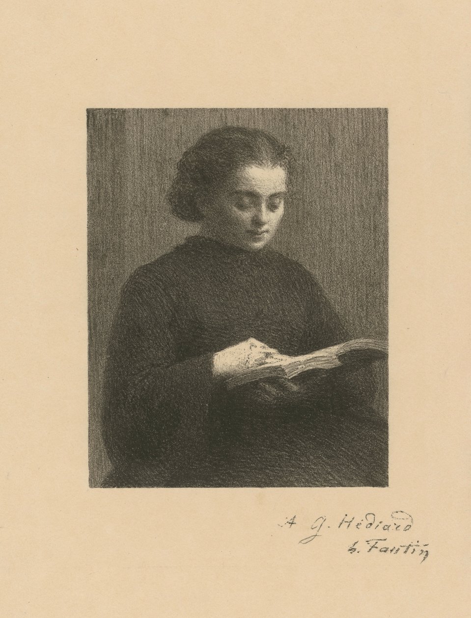 Læsende kvinde af Henri Fantin-Latour