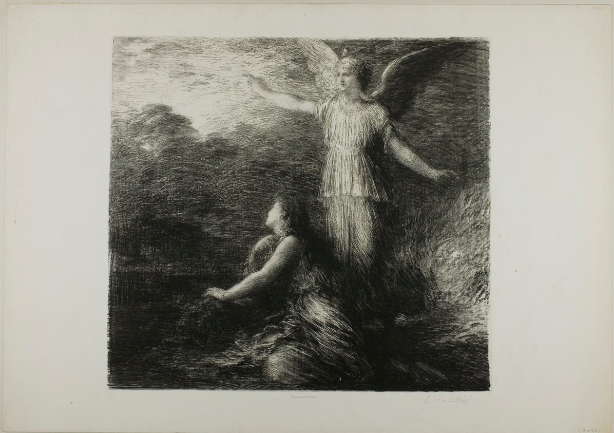 Paradise and the Peri (åbning), første tallerken af Henri Fantin-Latour