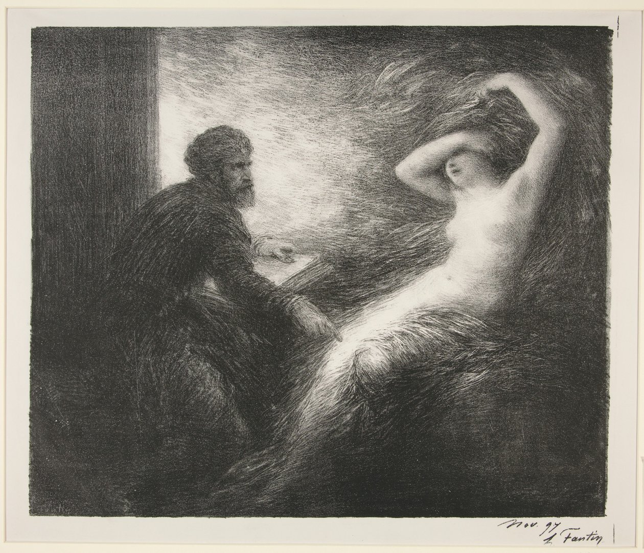 Parsifal: 2. akt. Fremmanelsen af Kundry af Henri Fantin-Latour