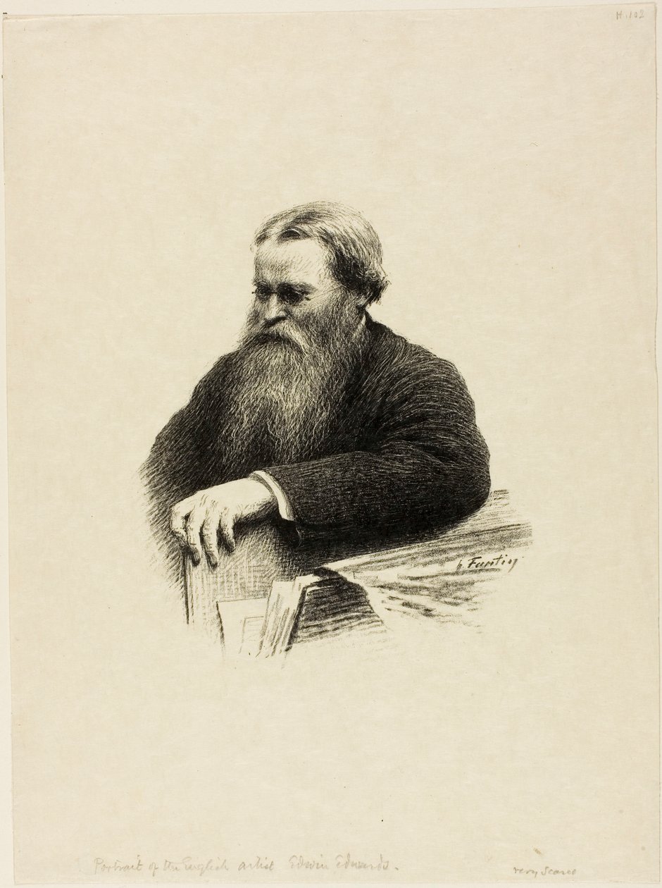 Portræt af kunstneren Edwin Edwards af Henri Fantin-Latour