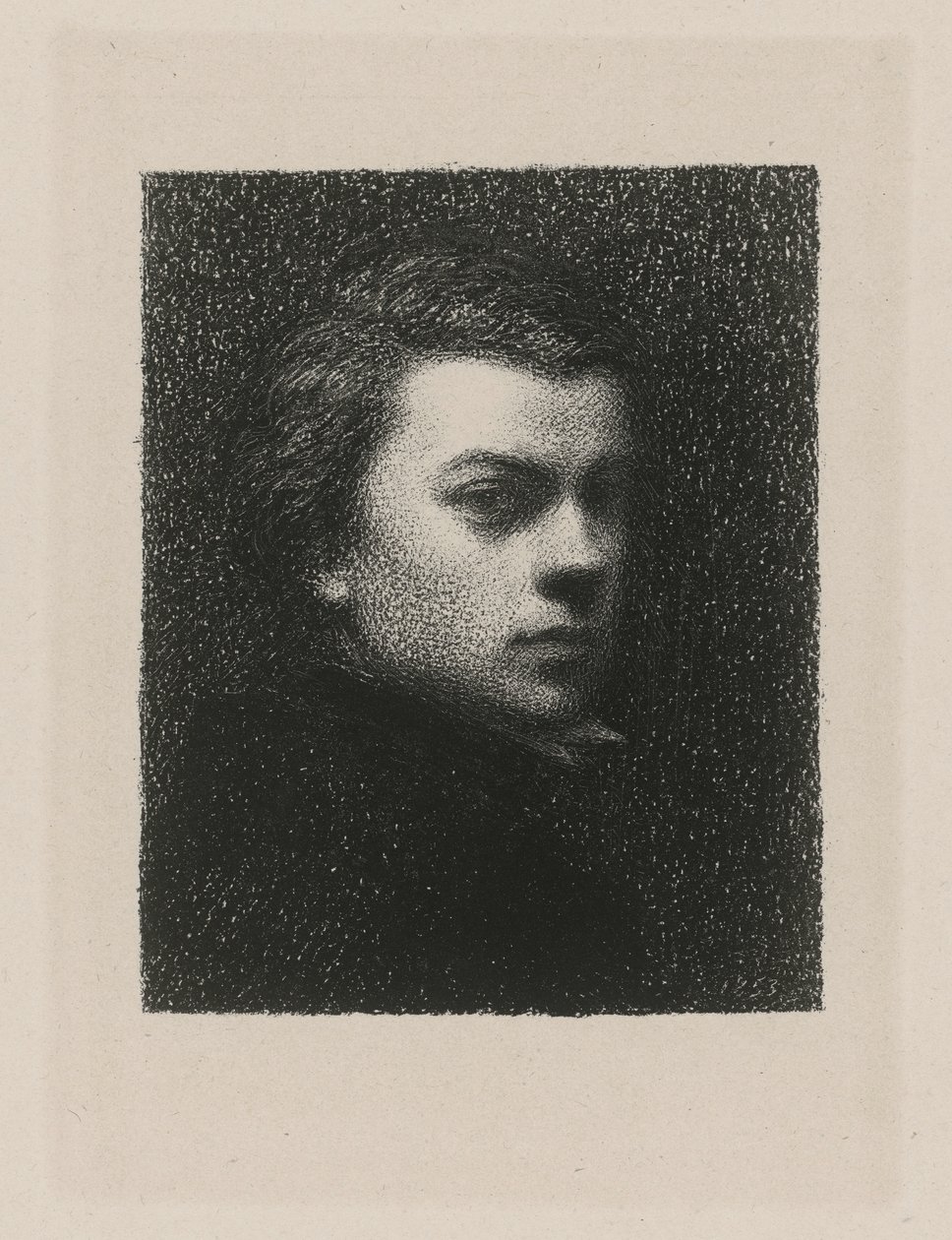 Selvportræt i en alder af 17 år af Henri Fantin-Latour