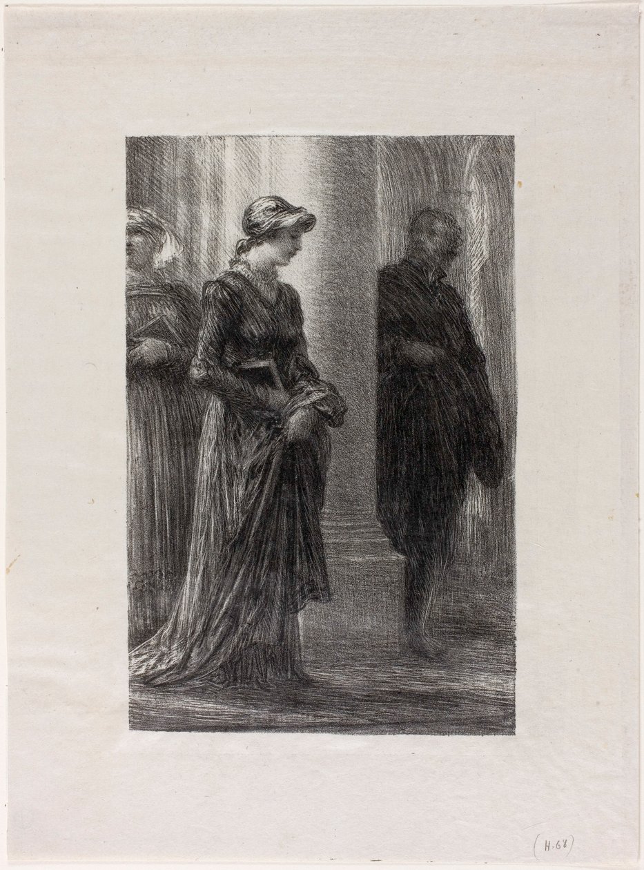 Mestersangerne i Nürnberg, 1. akt: Walther og Eva mødes af Henri Fantin-Latour