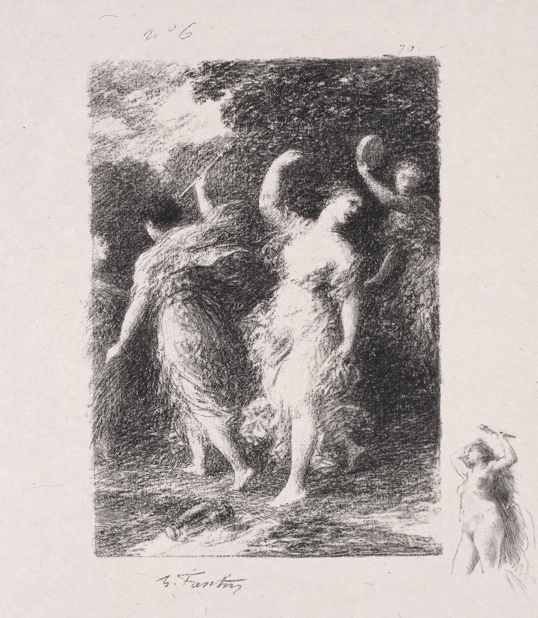 Bacchus af Ignace Henri Jean Fantin Latour