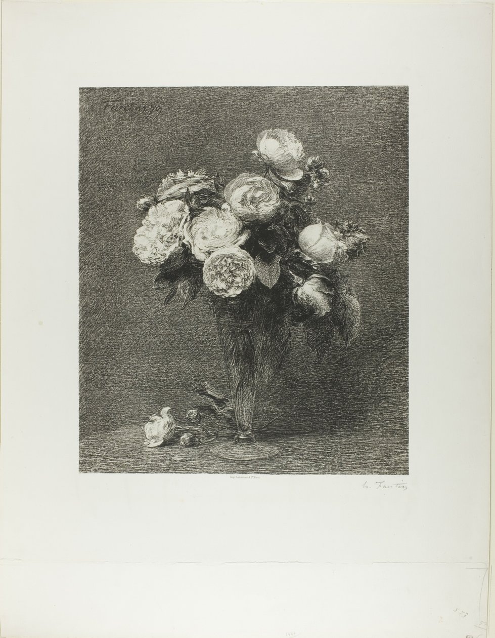Buket af roser af Henri Fantin Latour
