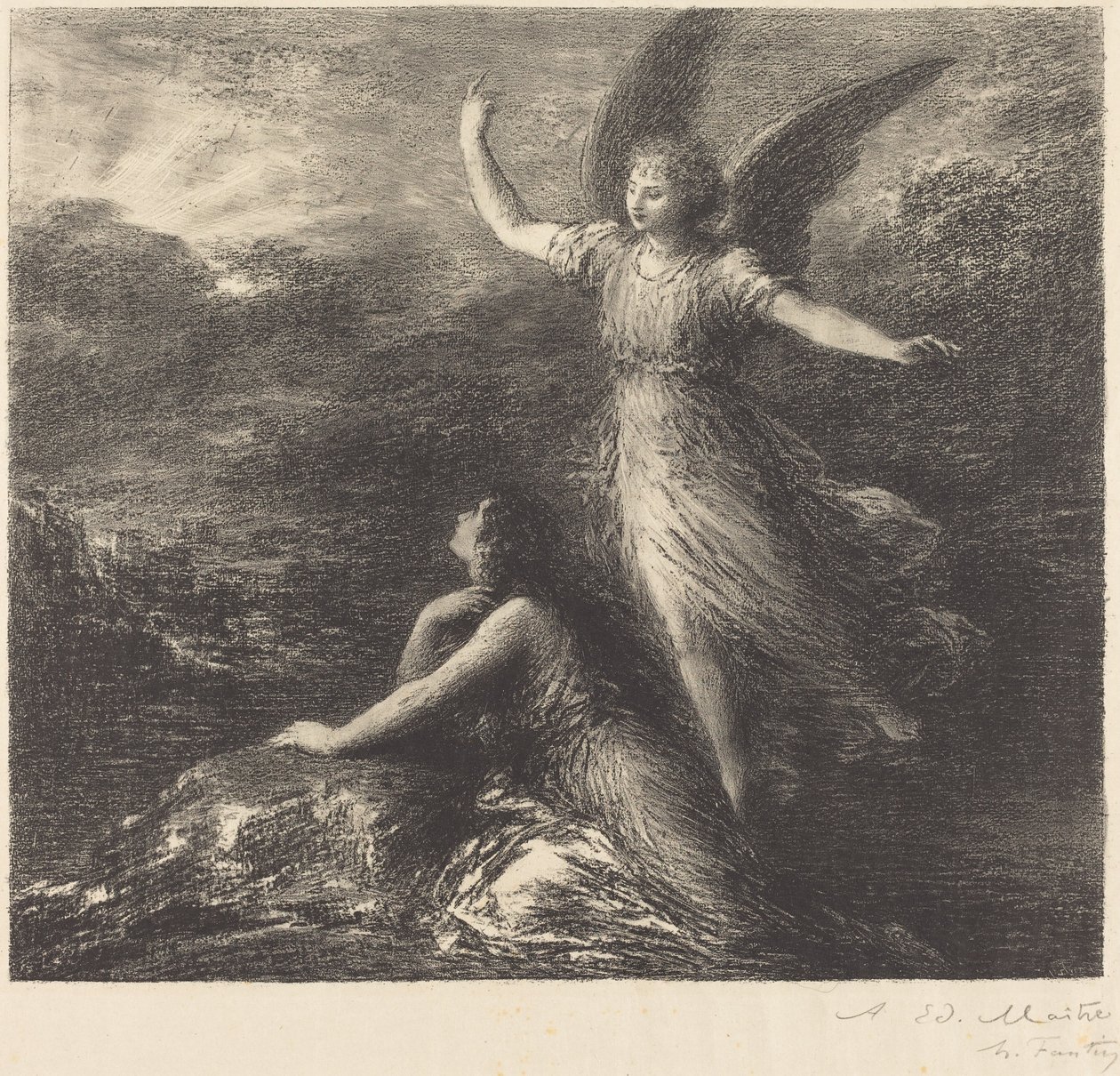 Debut fra "Paradise and the Peri" (2. plade) af Ignace Henri Jean Fantin Latour
