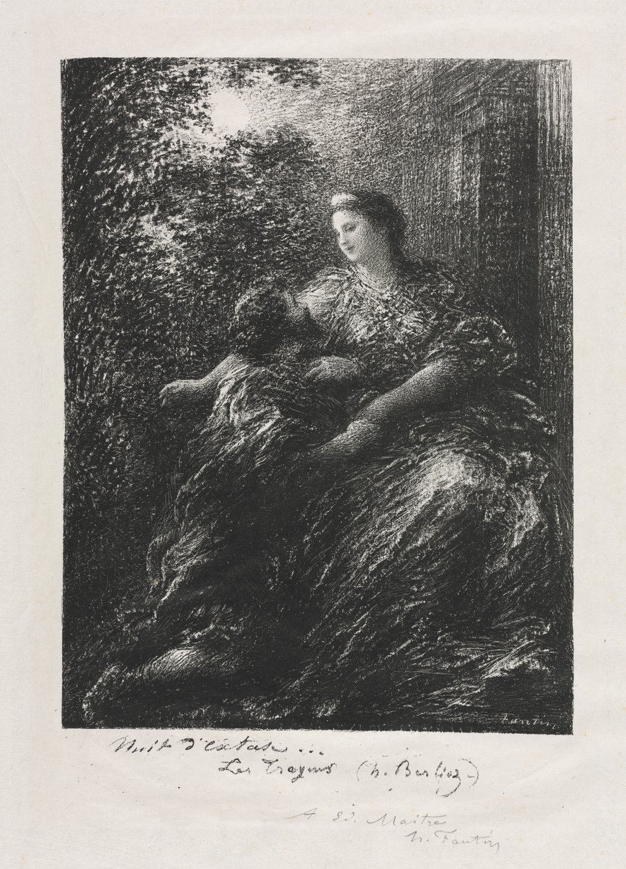 Duet af trojanske heste af Ignace Henri Jean Fantin Latour