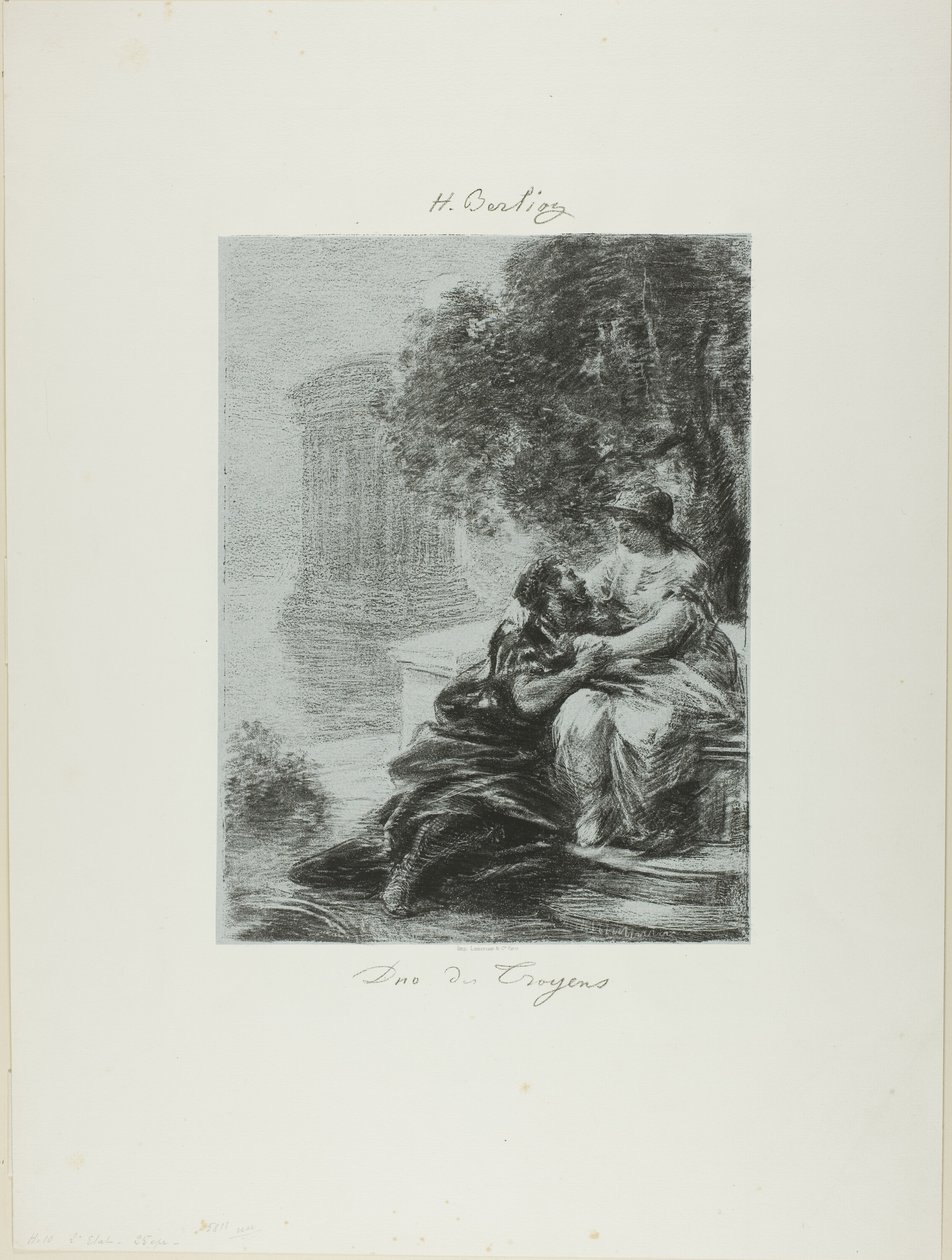 Duet af trojanske heste, første plade af Ignace Henri Jean Fantin Latour