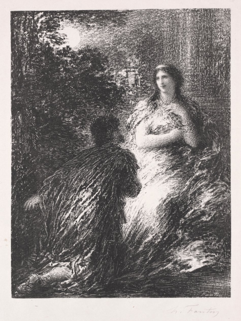 Duo af trojanske heste af Ignace Henri Jean Fantin Latour