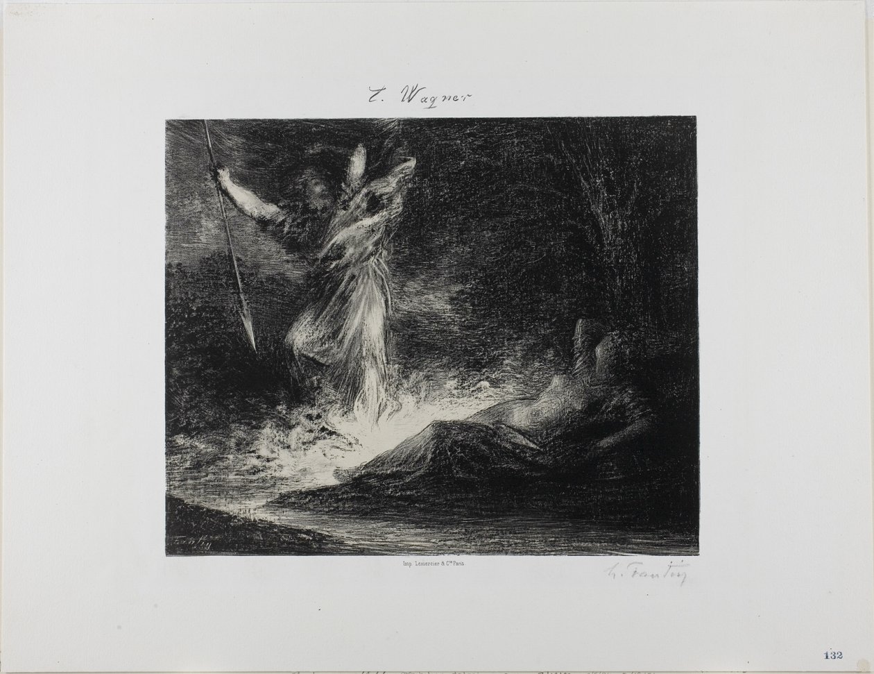 Slutningen af Valkyrien af Ignace Henri Jean Fantin Latour
