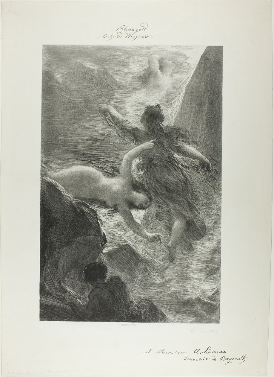 Første scene af Rhinegold af Ignace Henri Jean Fantin Latour