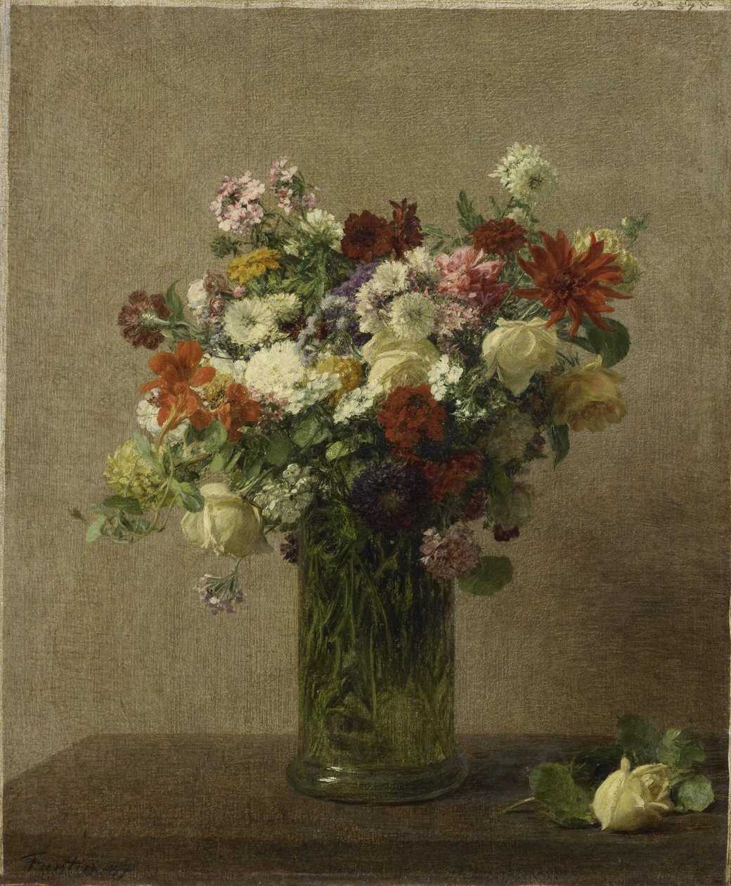 Blomster fra Normandiet af Ignace Henri Jean Fantin Latour