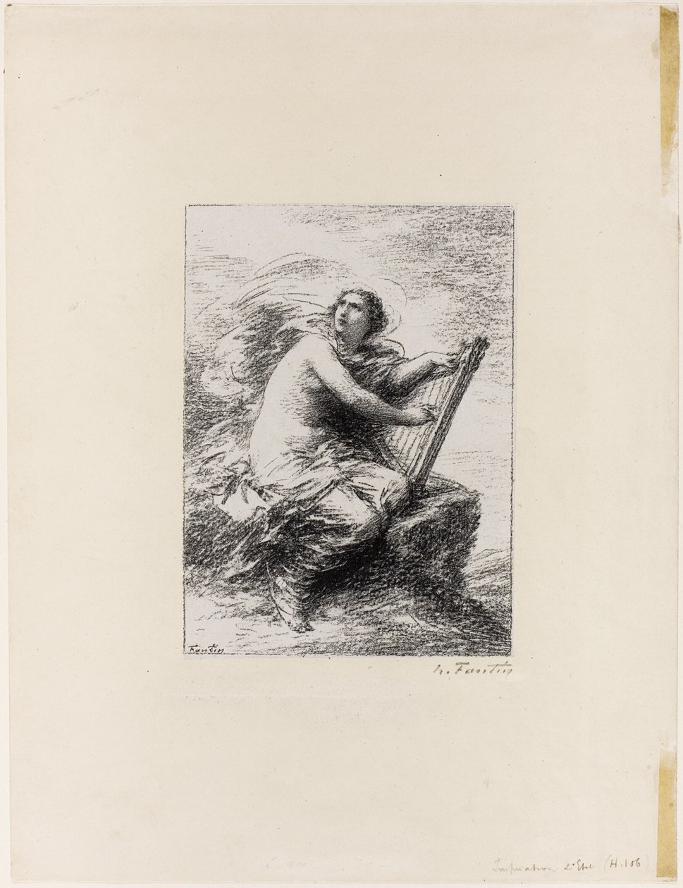 Inspiration, første plade af Ignace Henri Jean Fantin Latour