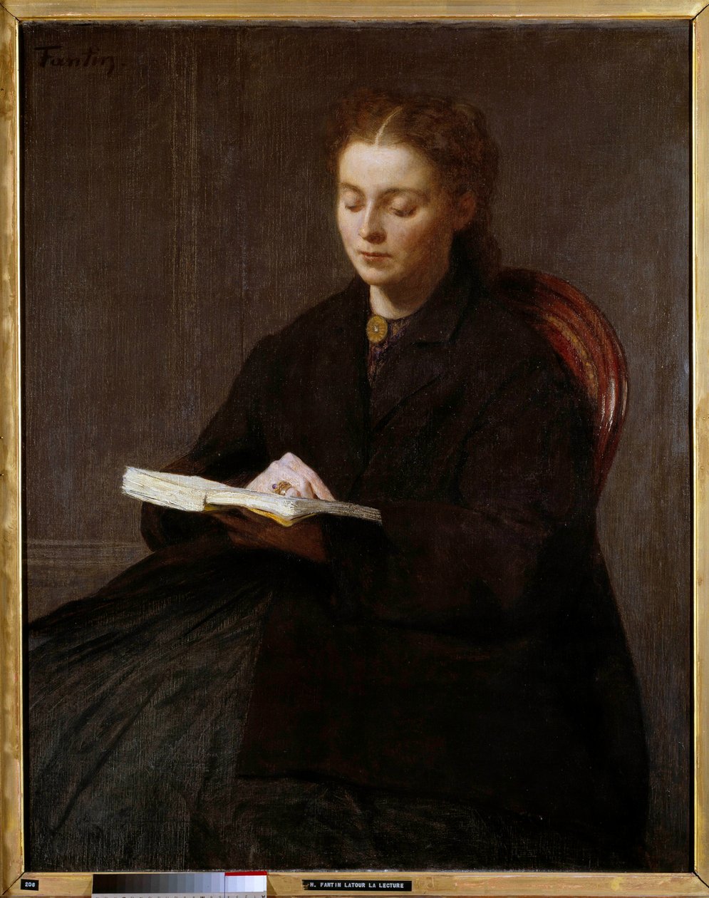 Læsemaleri af Henri Fantin Latour (Fantin-Latour af Ignace Henri Jean Fantin Latour