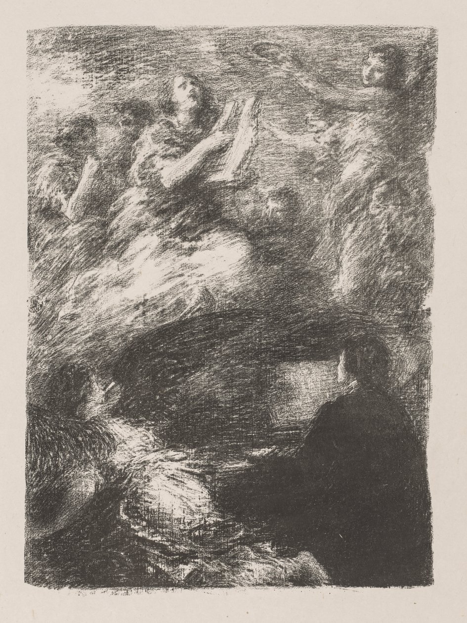Sidste tema af Robert Schumann af Ignace Henri Jean Fantin Latour