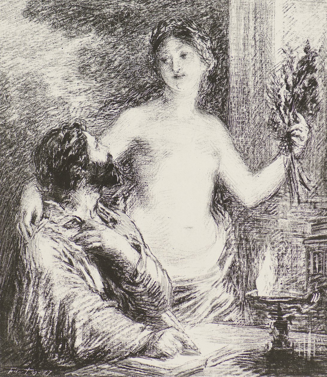Musikeren af Ignace Henri Jean Fantin Latour