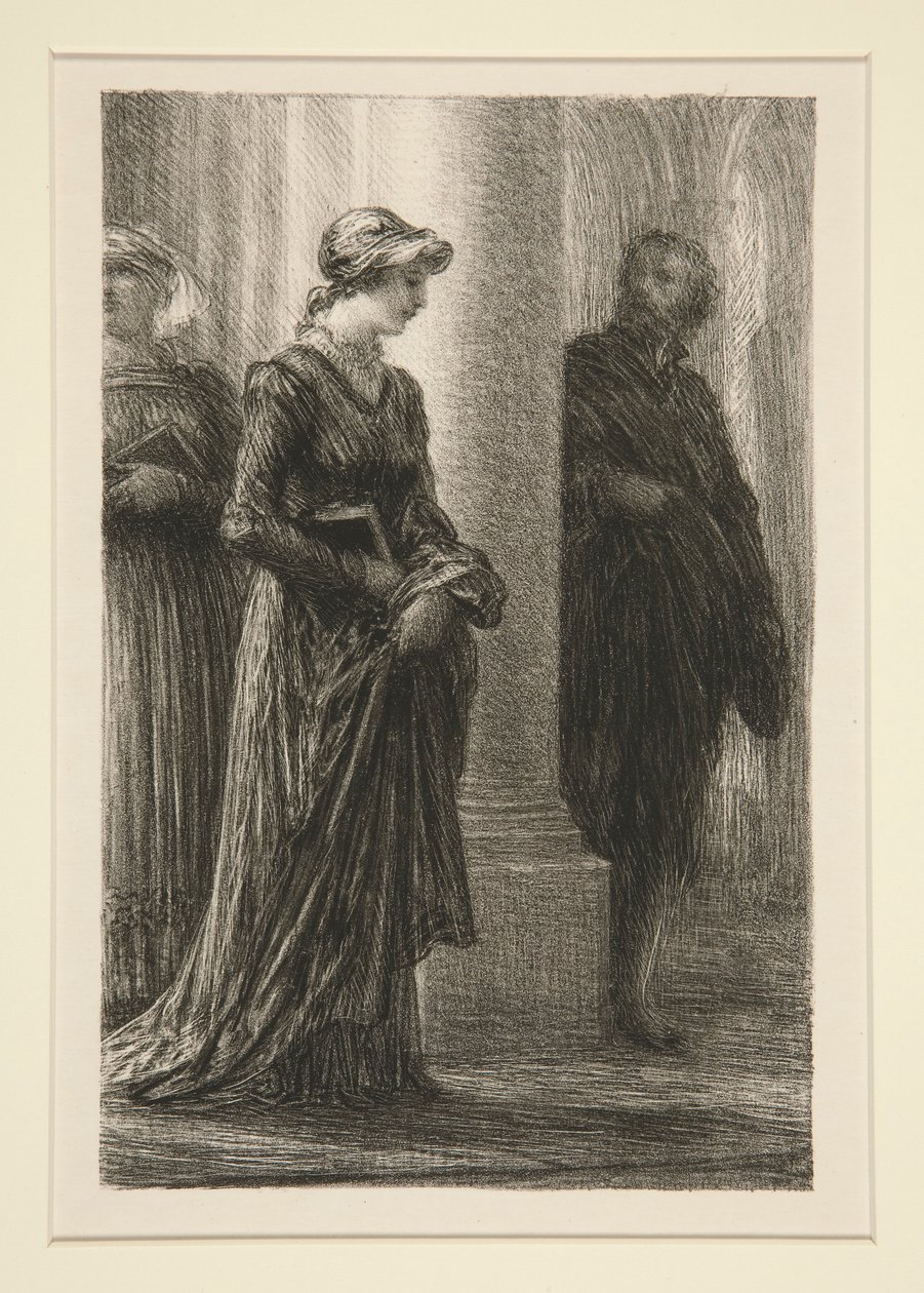 The Mastersingers of Nuremberg: Act I, Meeting of Walther and af Ignace Henri Jean Fantin Latour