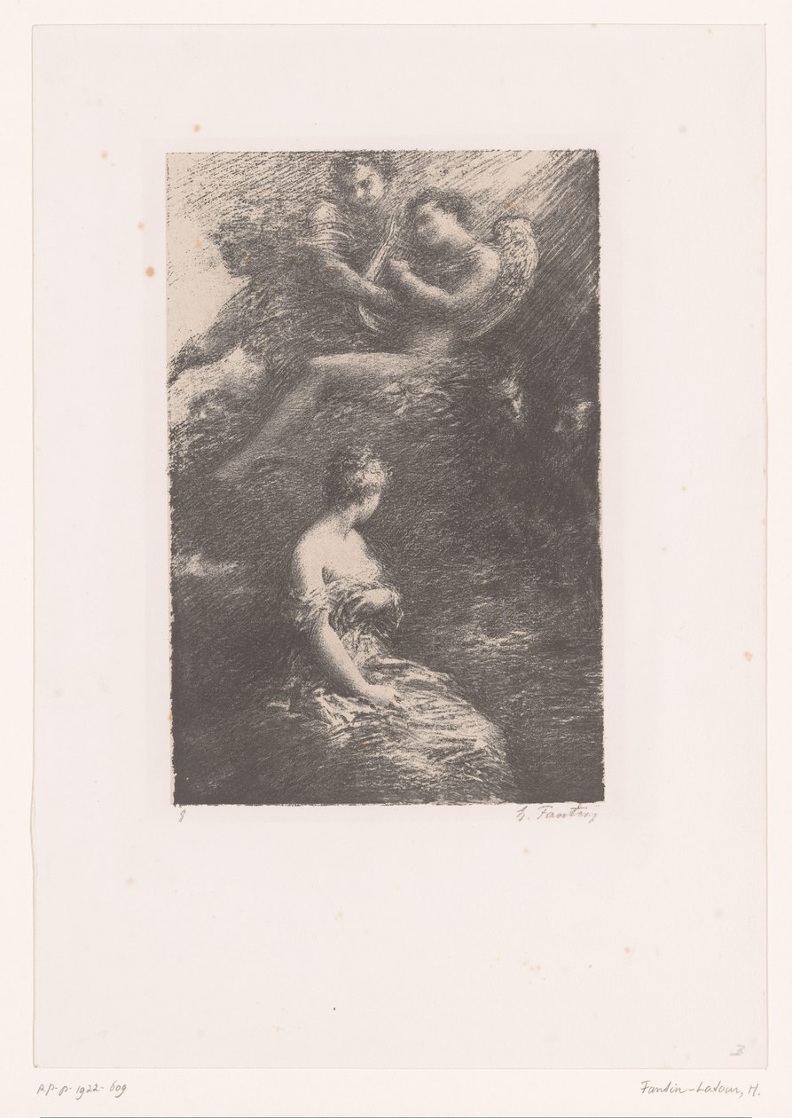 Marguerite viser sig for Faust og Mephisto fra himlen La Damnation de Faust. Tilsyneladende af Marguerite Hector Berlioz