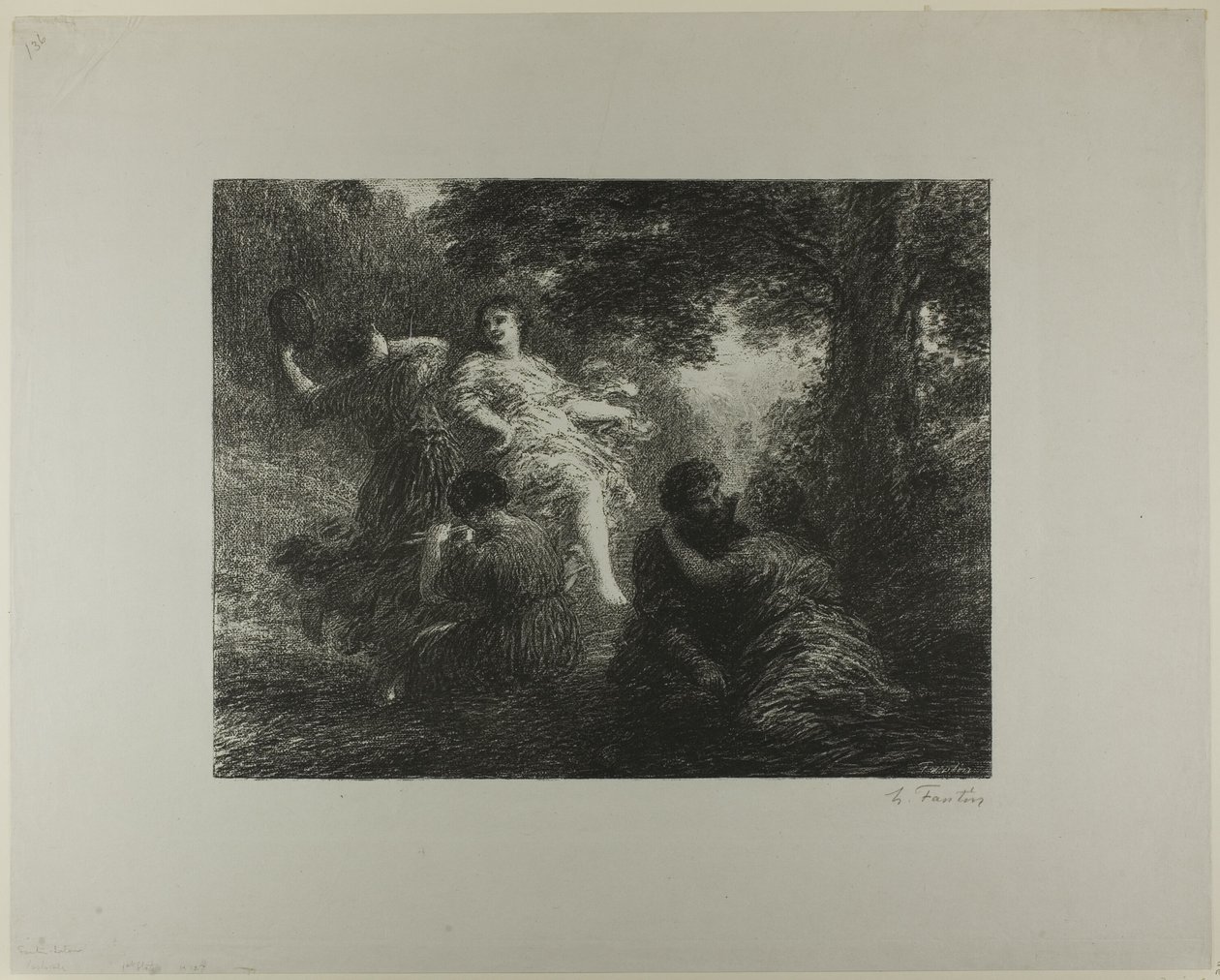 Pastoral af Ignace Henri Jean Fantin Latour