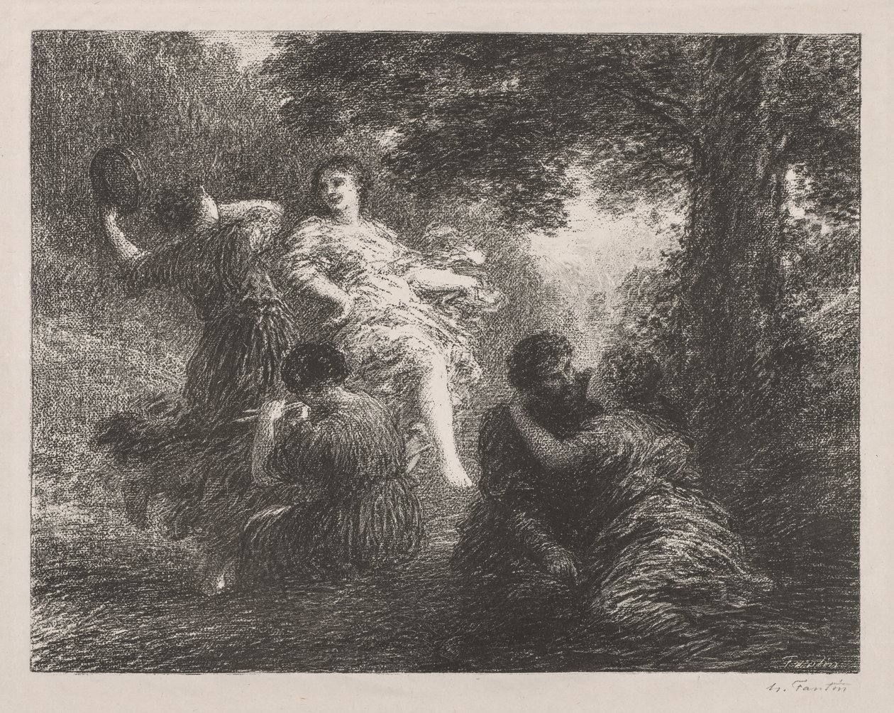 Pastoral af Ignace Henri Jean Fantin Latour