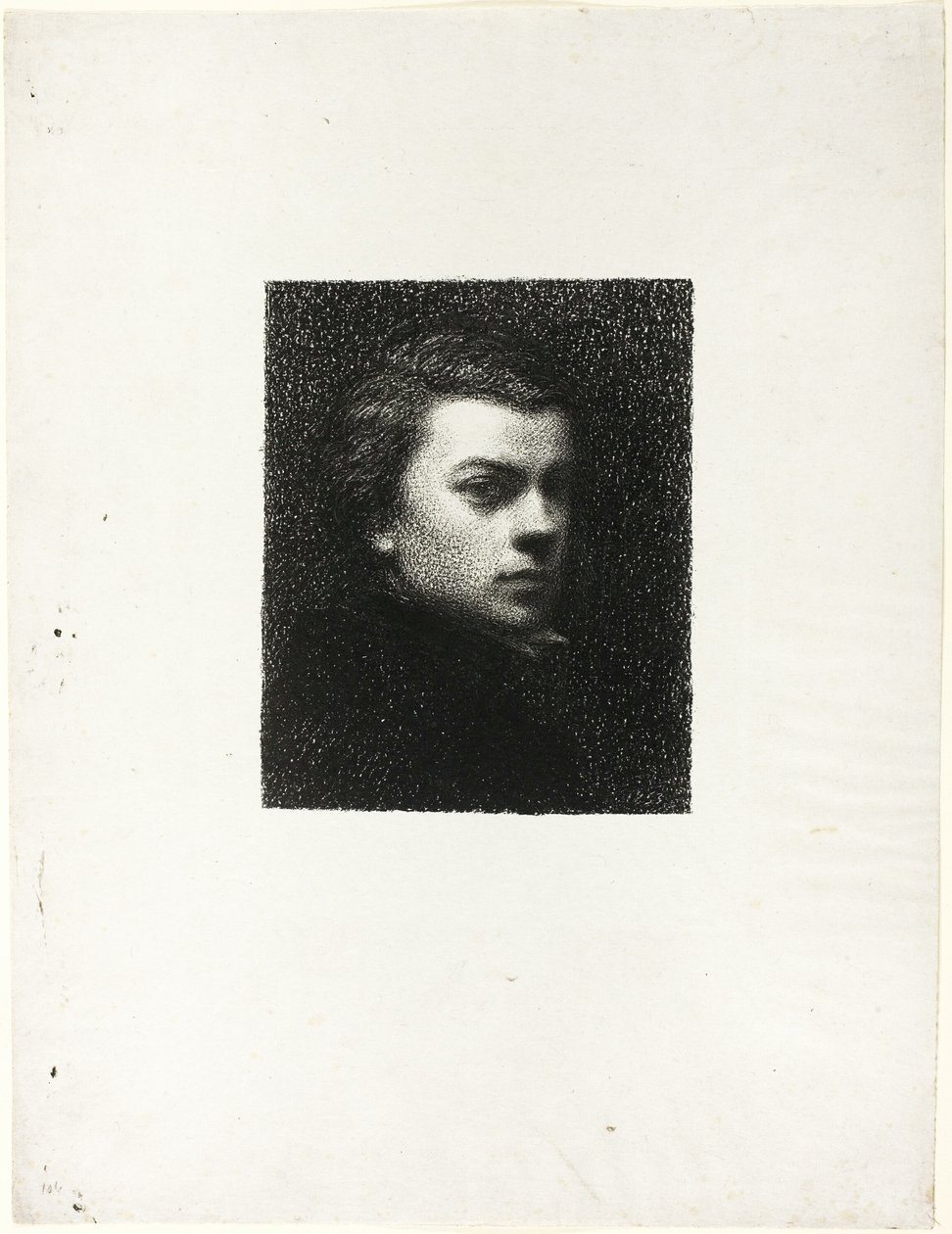 Portræt af kunstneren i en alder af sytten af Ignace Henri Jean Fantin Latour