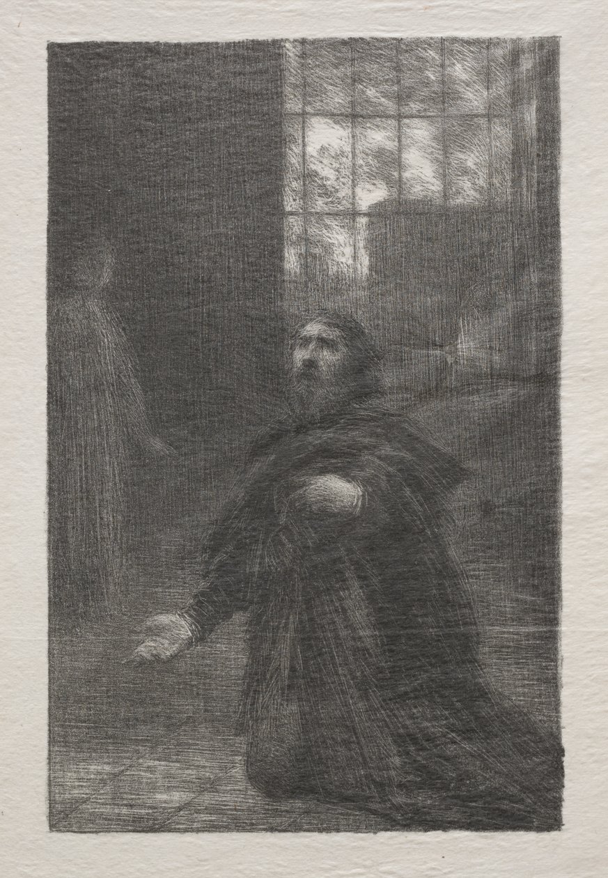 Rienzi, Akt V: Rienzis bøn af Ignace Henri Jean Fantin Latour