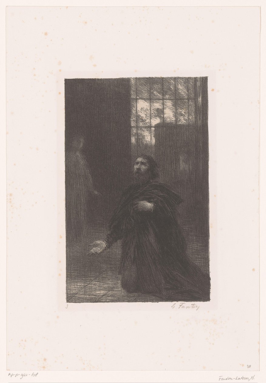 Rienzi beder til Gud Rienzi. Acte V. Priere de Rienzi Richard Wagners liv og værker (serietitel) af Ignace Henri Jean Fantin Latour