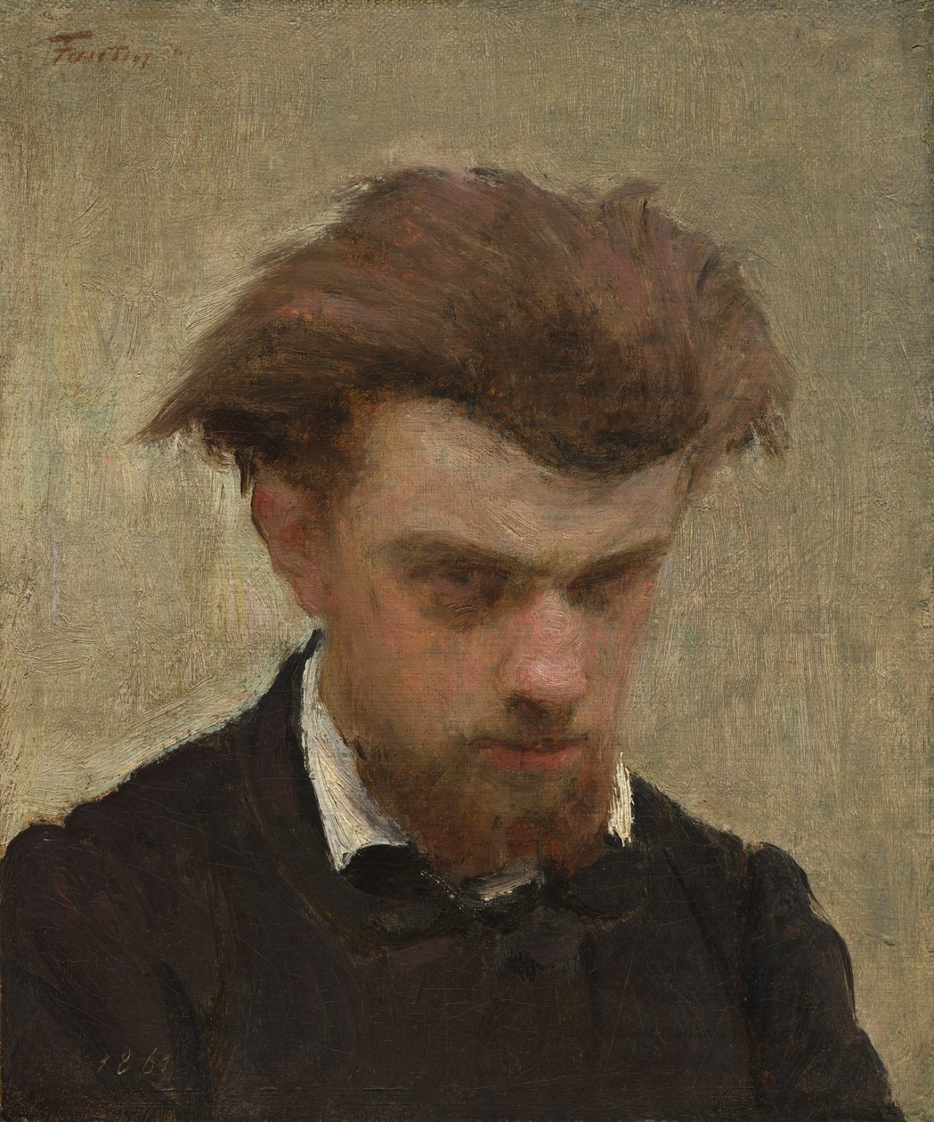 Selvportræt, 1861. af Ignace Henri Jean Fantin Latour
