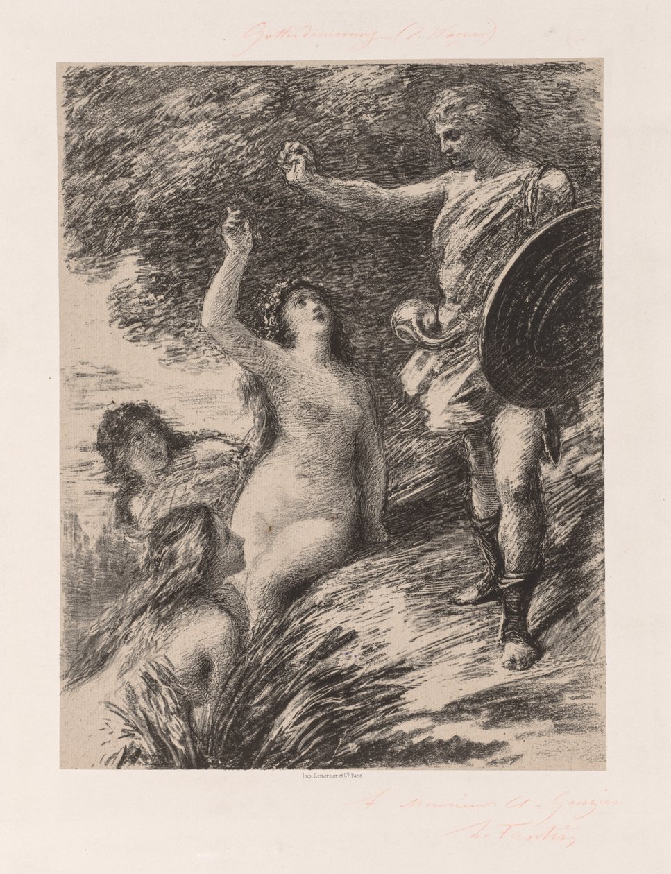 Siegfried og Rhinens døtre af Ignace Henri Jean Fantin Latour