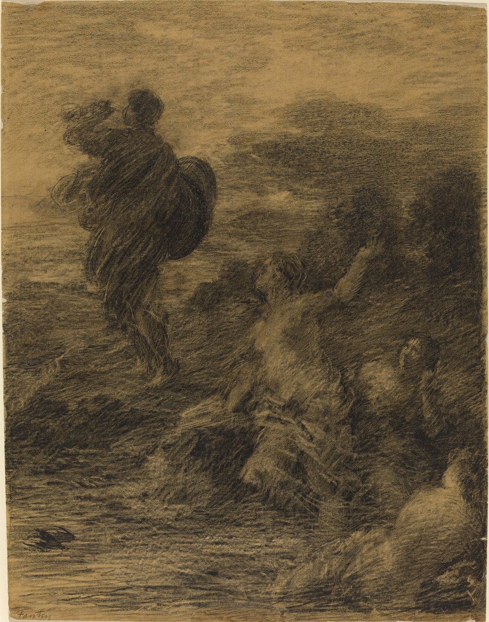 Siegfried og Rhine piger af Ignace Henri Jean Fantin Latour