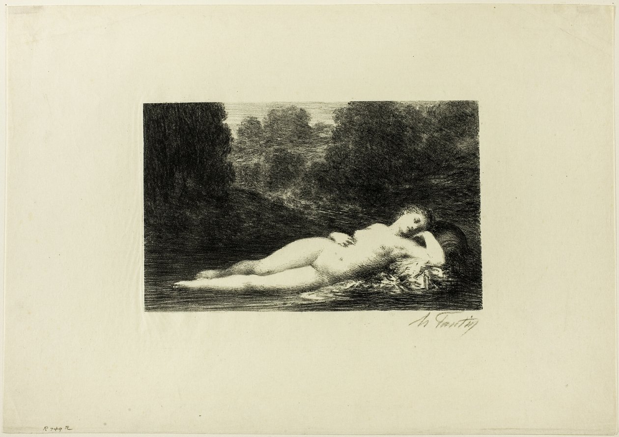 Stille vand af Ignace Henri Jean Fantin Latour