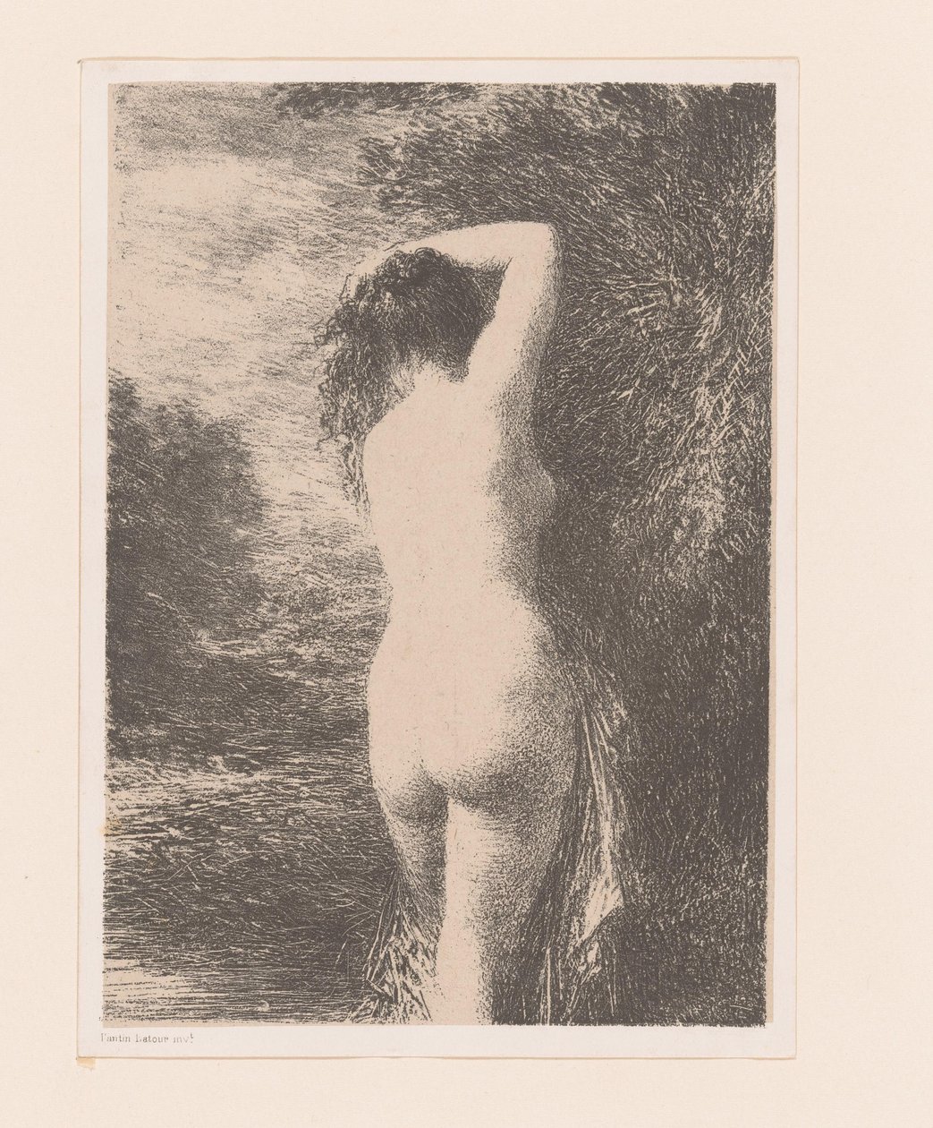 stående badegæst Baigneuse debut af Ignace Henri Jean Fantin Latour