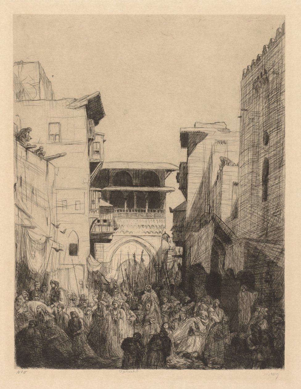 Gade i Kairo af Ignace Henri Jean Fantin Latour