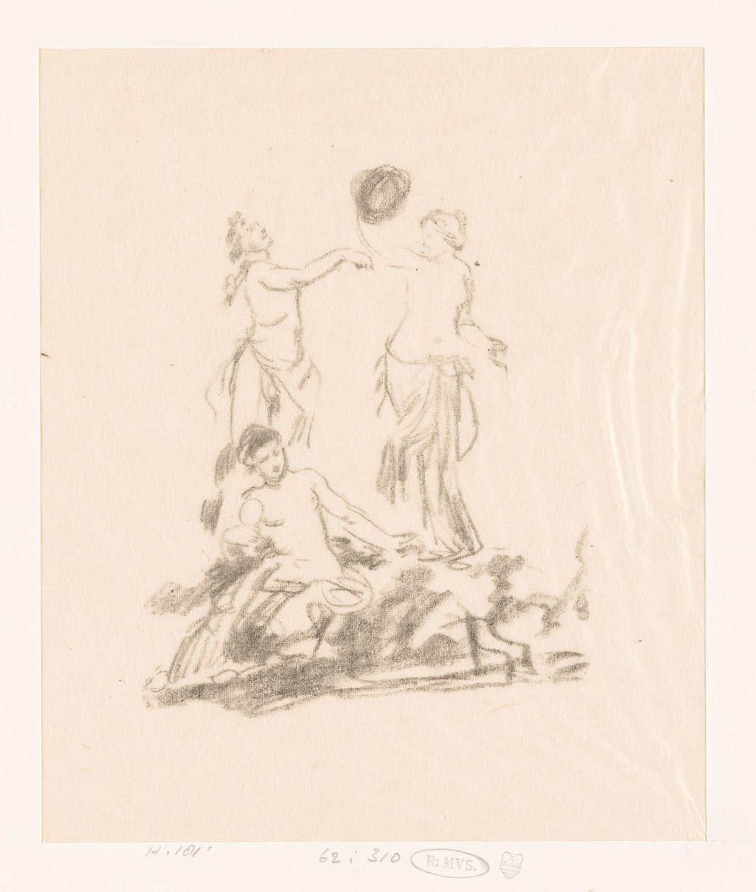 Studie af tre dansende kvinder af Ignace Henri Jean Fantin Latour