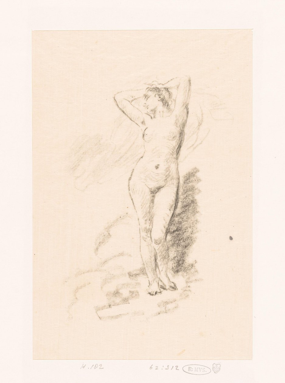 Studie af en stående nøgen kvinde af Ignace Henri Jean Fantin Latour