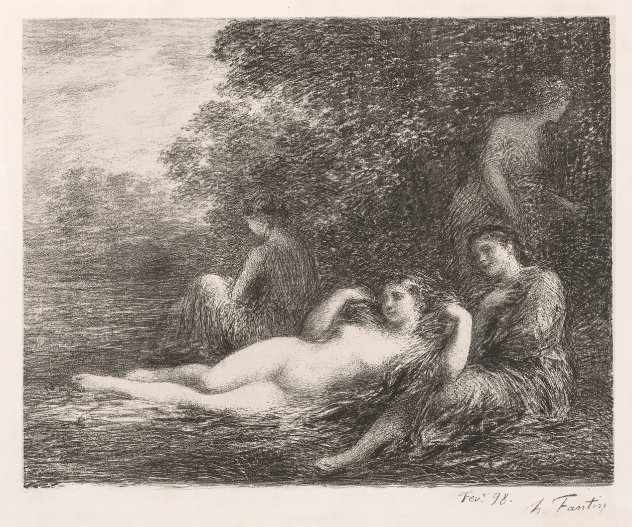 Badegæsterne af Ignace Henri Jean Fantin Latour