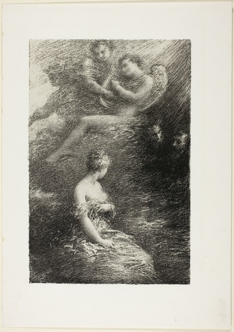 Fausts fordømmelse: Marguerites tilsynekomst af Ignace Henri Jean Fantin Latour