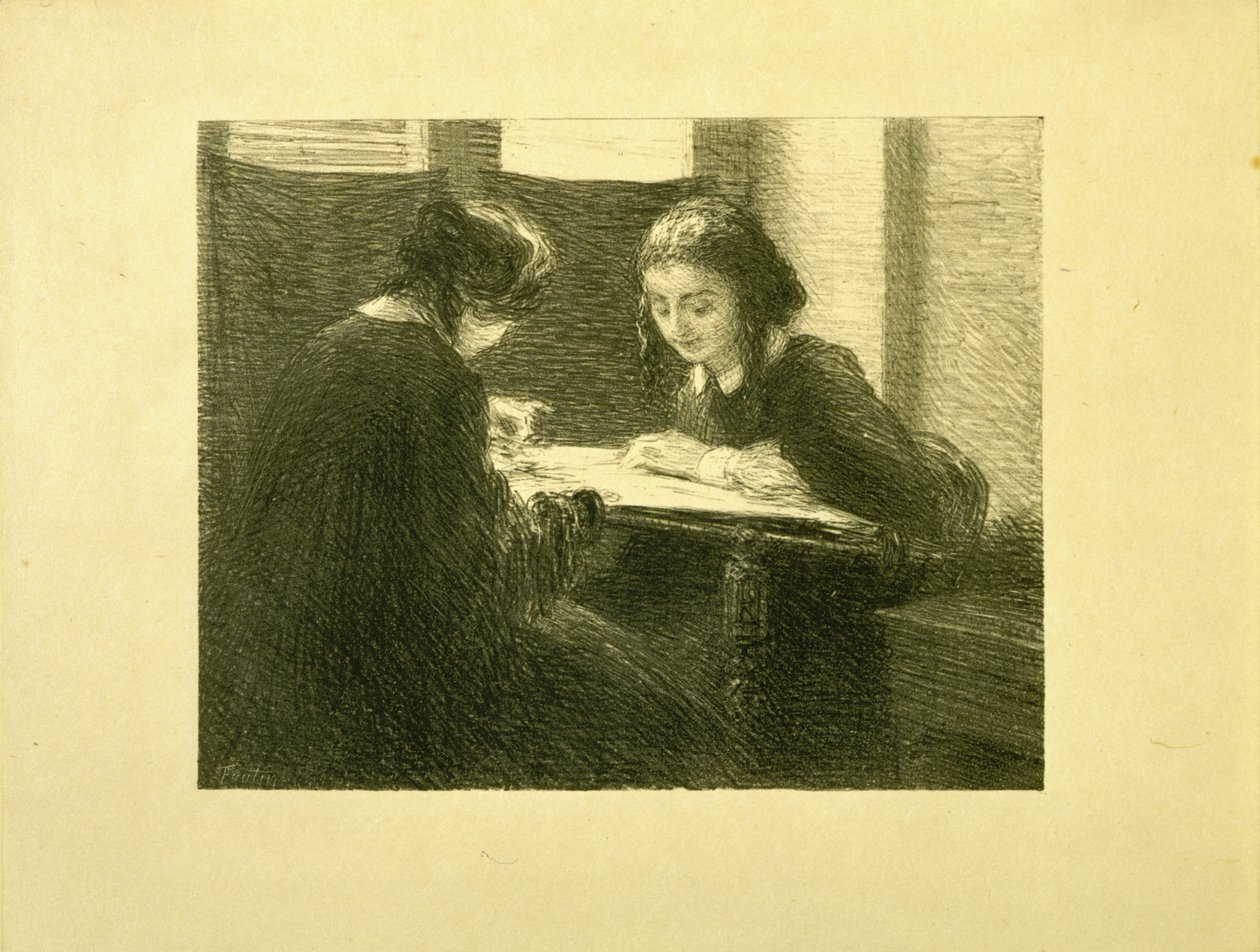 Brodererne, nr. 3 af Ignace Henri Jean Fantin Latour