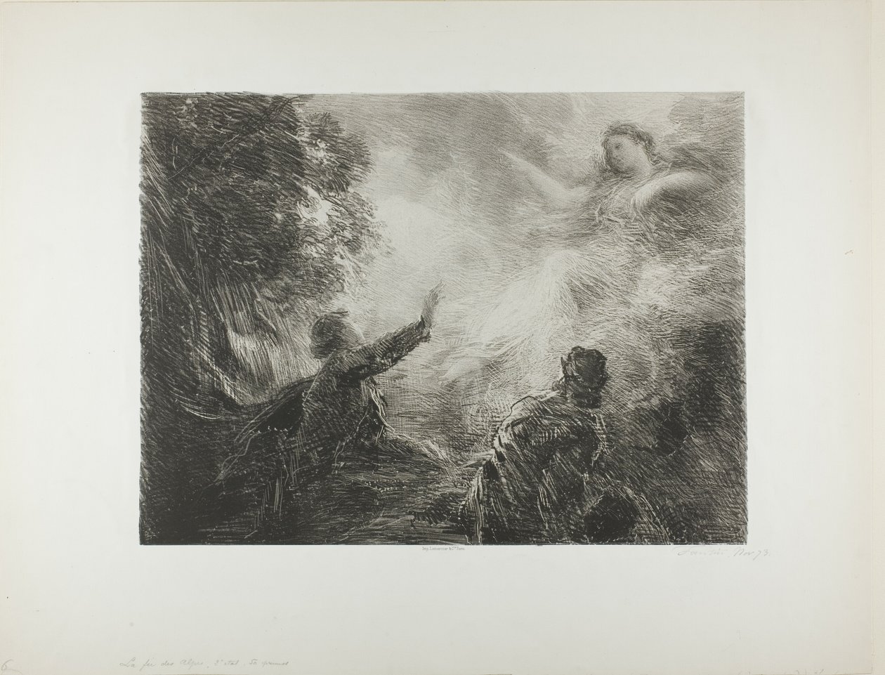 Alpernes fe, første plade af Ignace Henri Jean Fantin Latour