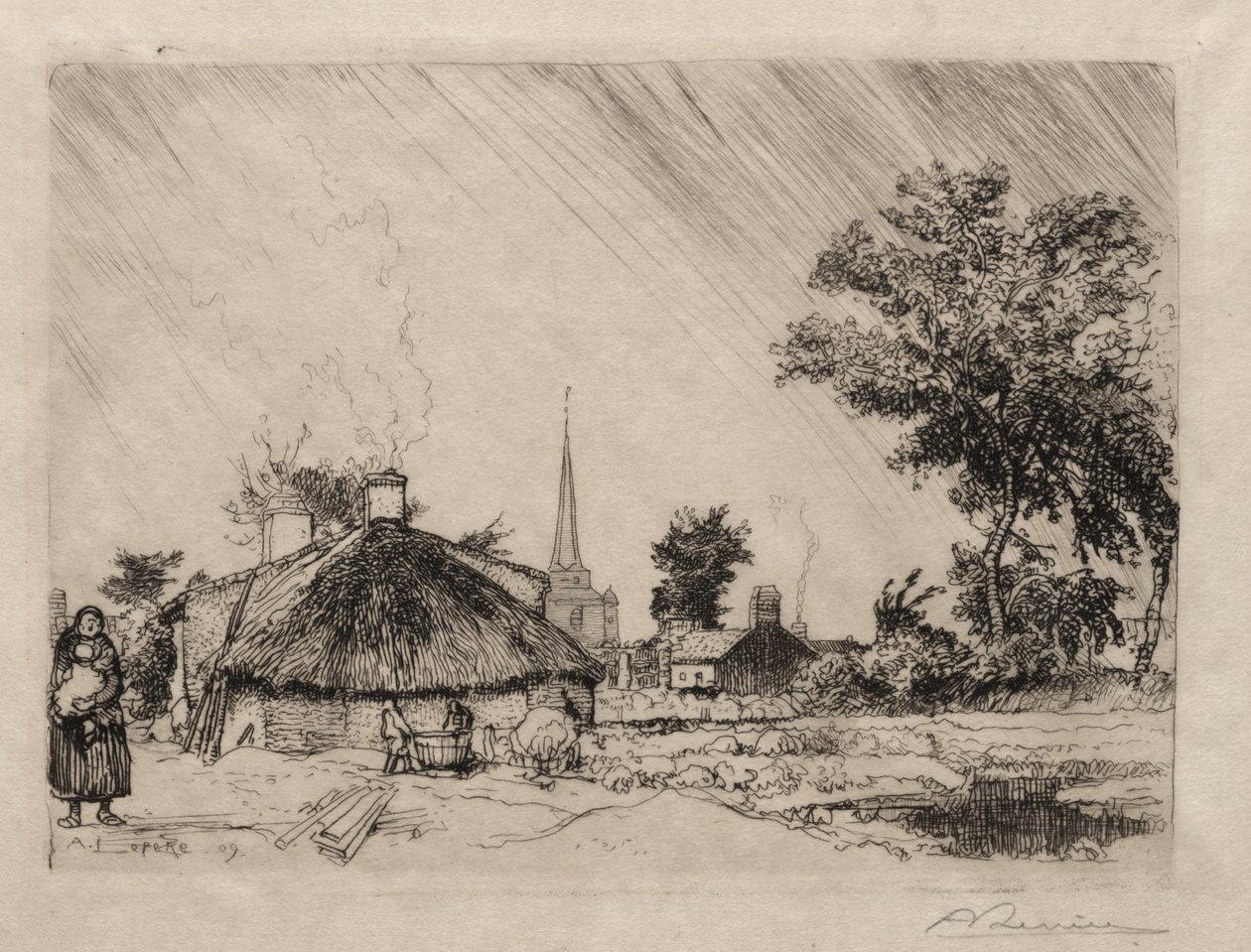 Brusebadet: St. Jean-de-Monte af Ignace Henri Jean Fantin Latour