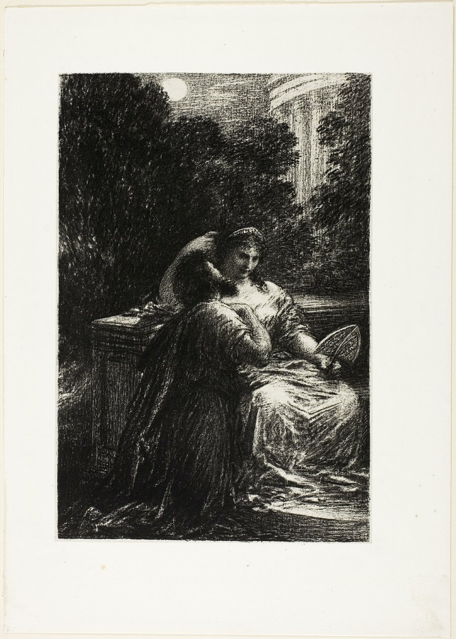 The Trojans at Carthage: Act III, Love Duet af Ignace Henri Jean Fantin Latour