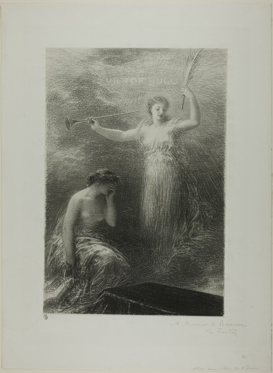 Til Victor Hugo af Ignace Henri Jean Fantin Latour