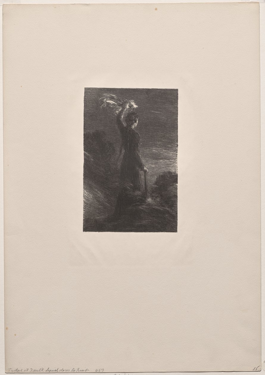 Tristan og Isolde, anden akt: Signal i natten af Ignace Henri Jean Fantin Latour