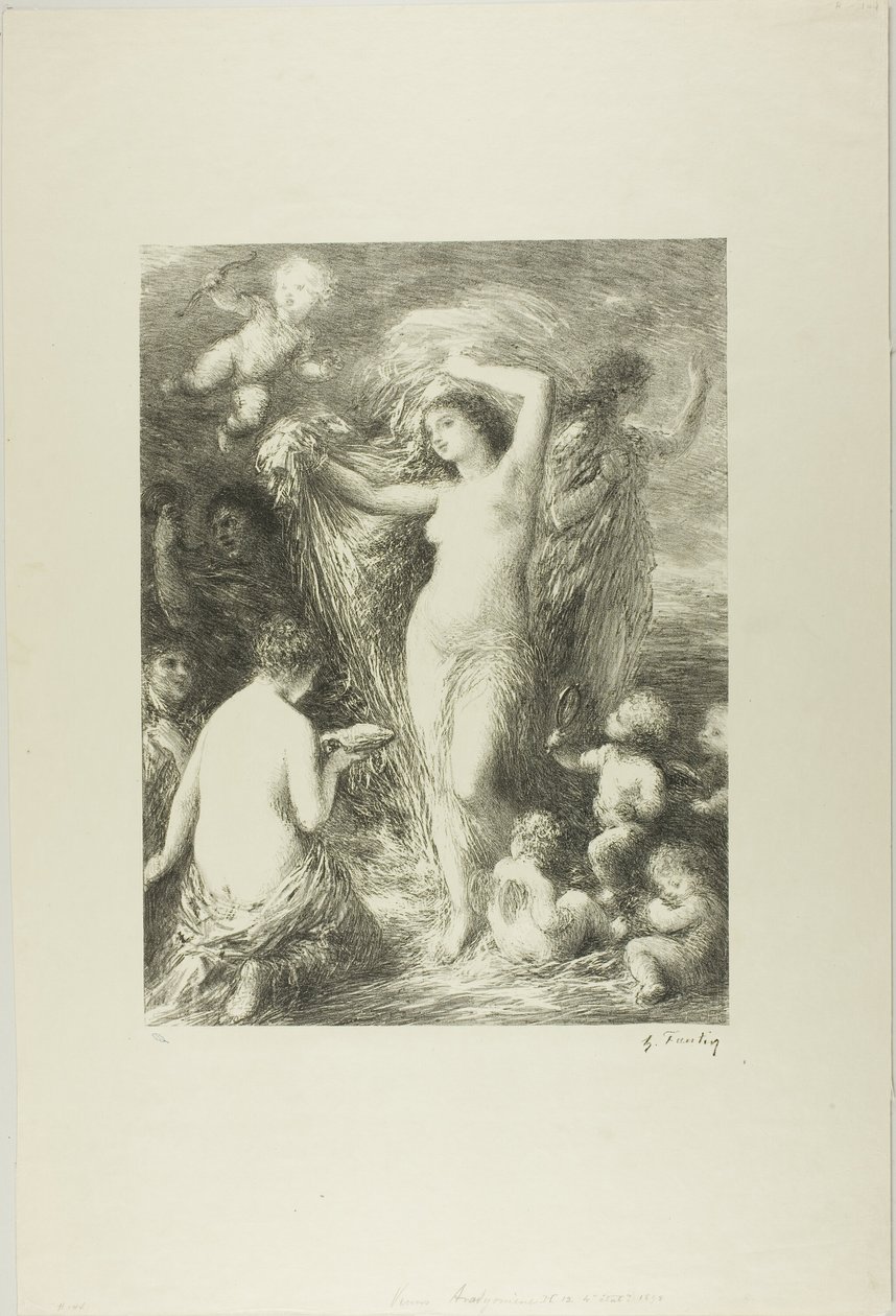 Venus dukker op af Ignace Henri Jean Fantin Latour