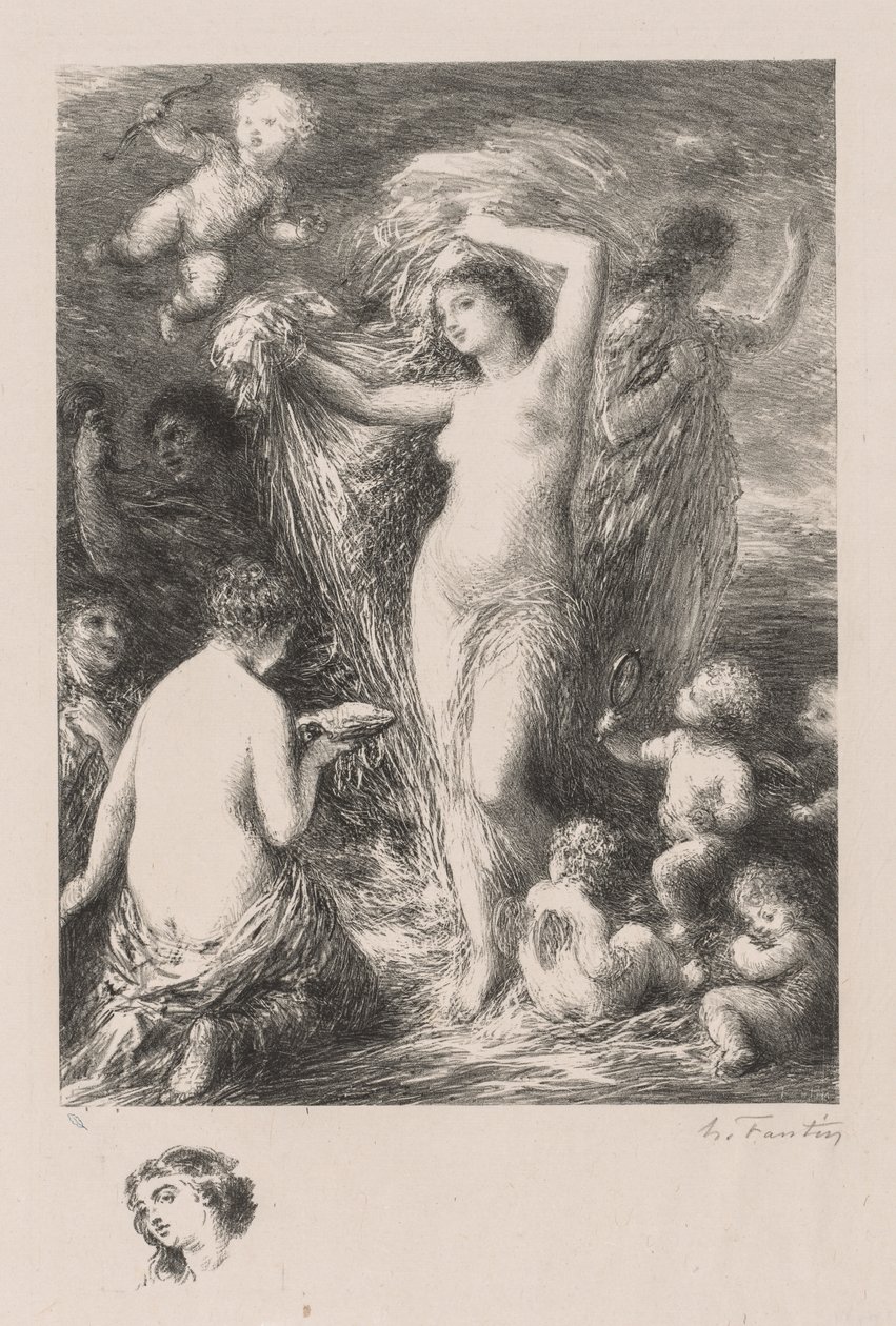 Venus Anadyomene af Ignace Henri Jean Fantin Latour